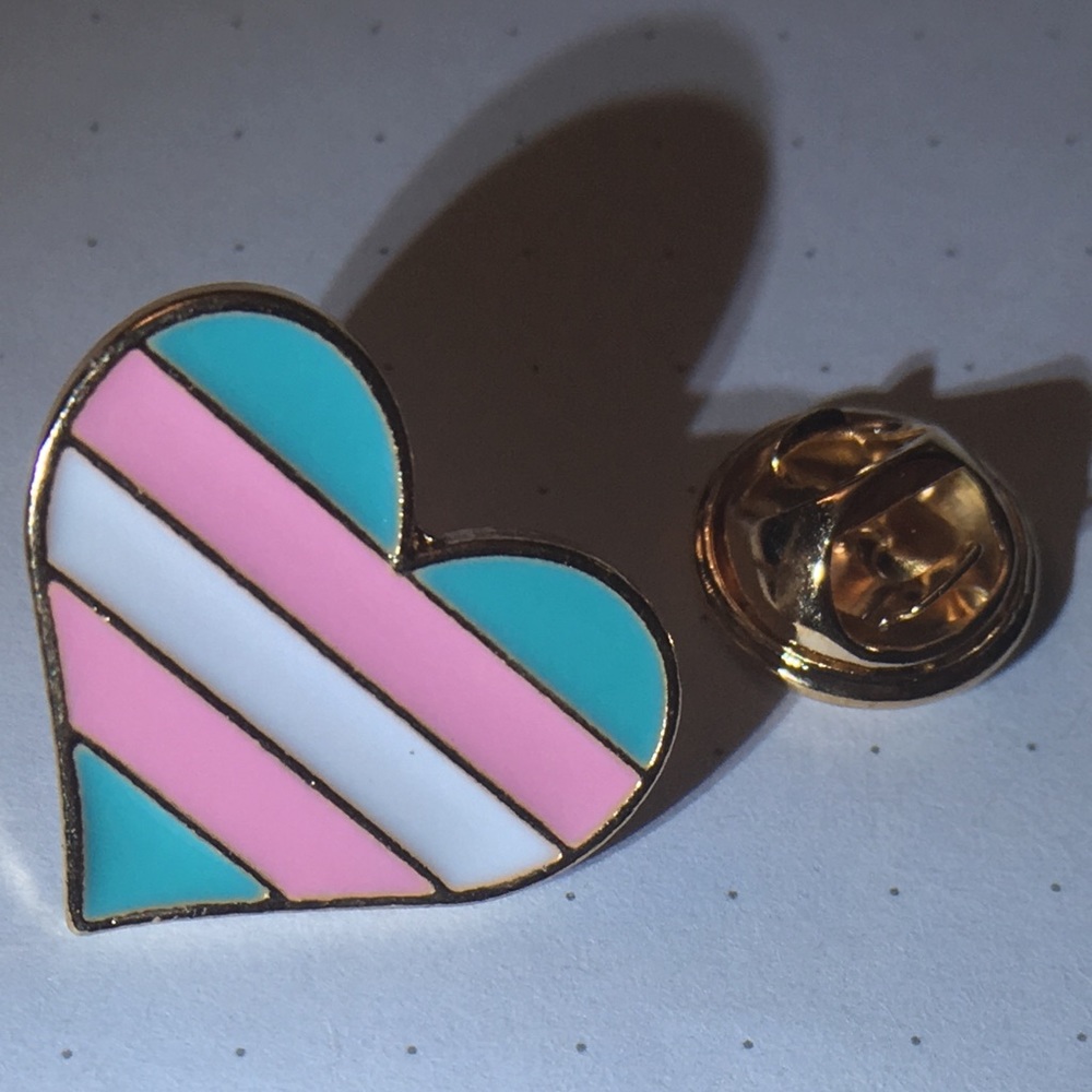 Transgender Equality Enamel & Metal 0.75” Pin NIB